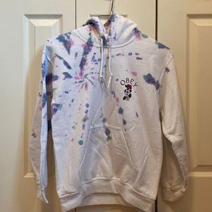 Obey Soft Demand 2 White Tie Dye Hoodie